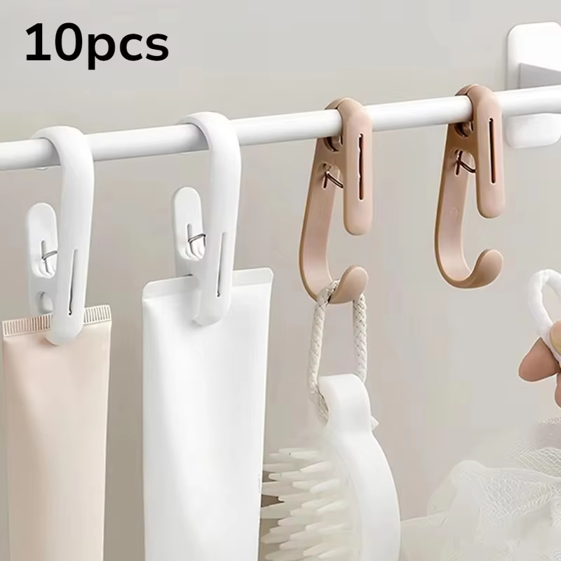 Home Bathroom Towels - 10 قطع من مشابك التعليق متعددة