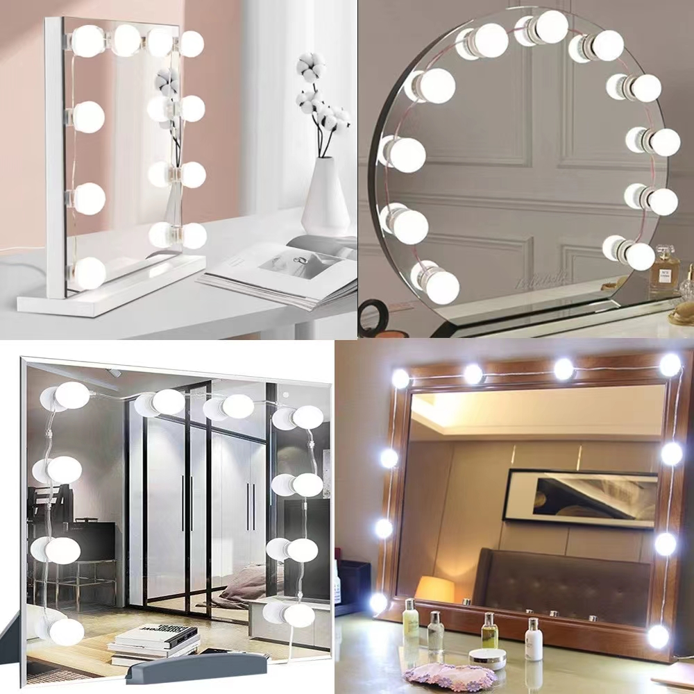 Home Theater Bathroom - LED ضوء لصق مرآة ماكياج مصابيح