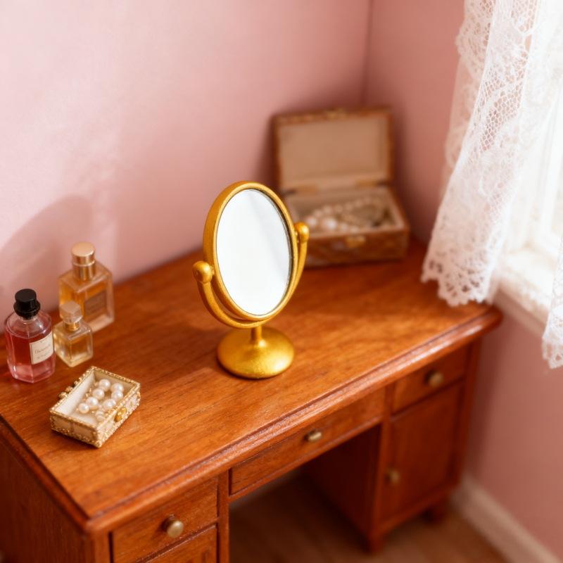 نموذج مصغر لطاولة زينة بمرآة ع - مراجعة Home Theater Bathroom وسعره