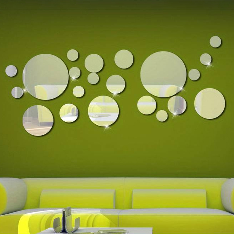 ملصقات حائط مرآة أكريليك ثلاثي - مراجعة Home Theater Bathroom وسعره