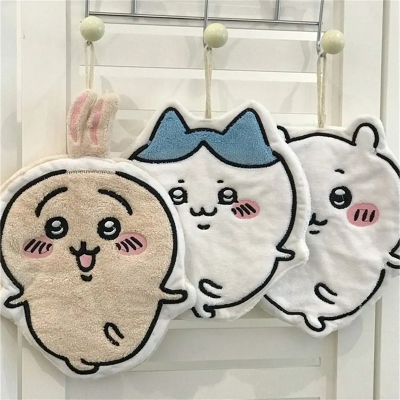 Chiikawa Usaqi Xiaobajii منشفة - مراجعة Home Bathroom Gadgets وسعره