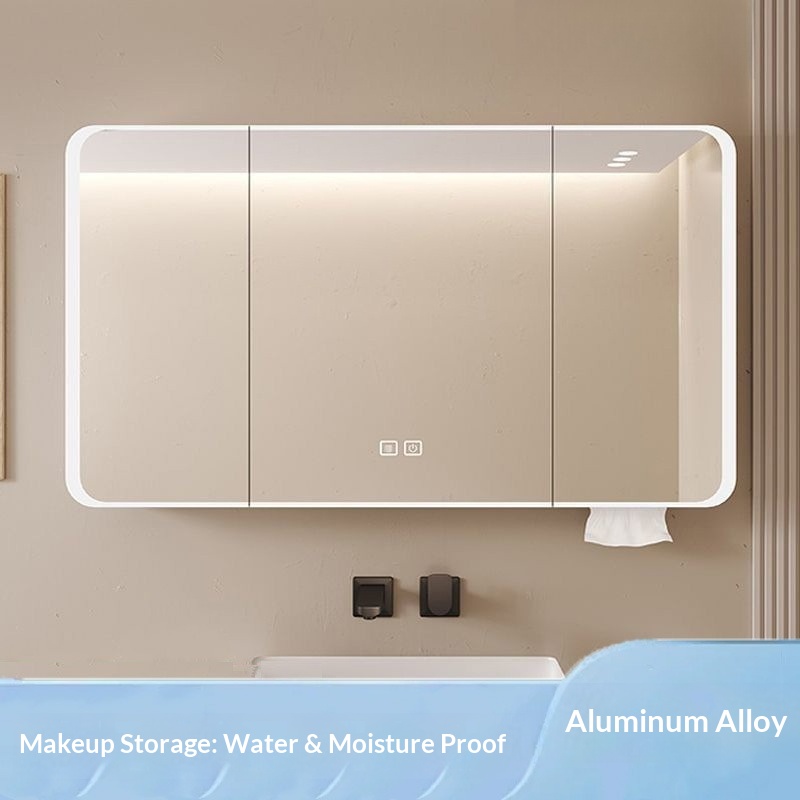 مرآة حمام ذكية LED مثبتة على ا - مراجعة Home Theater Bathroom وسعره