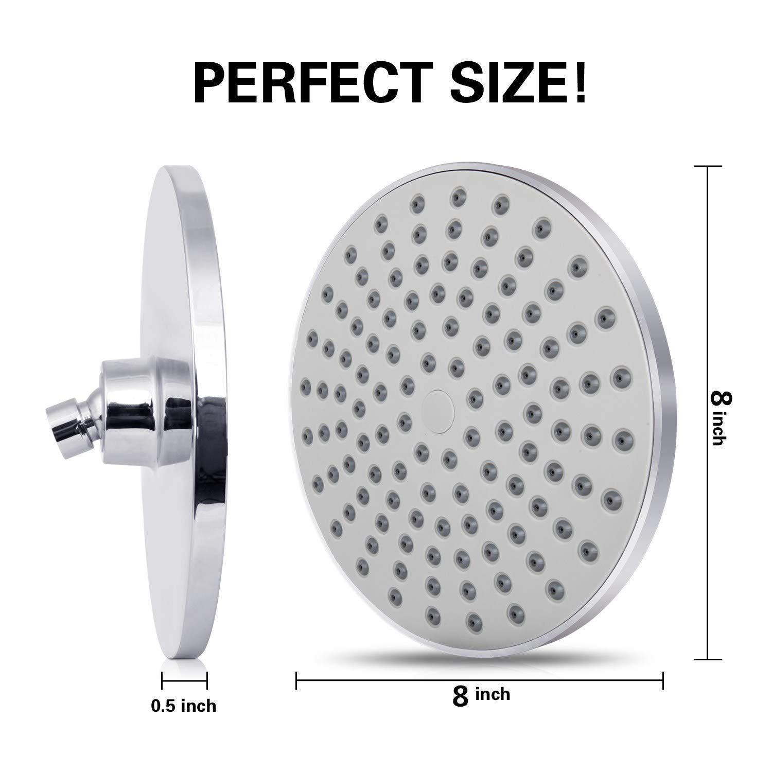 رأس دش مطري كبير مع لوحة واسعة - مراجعة Home Bathroom Gadgets وسعره