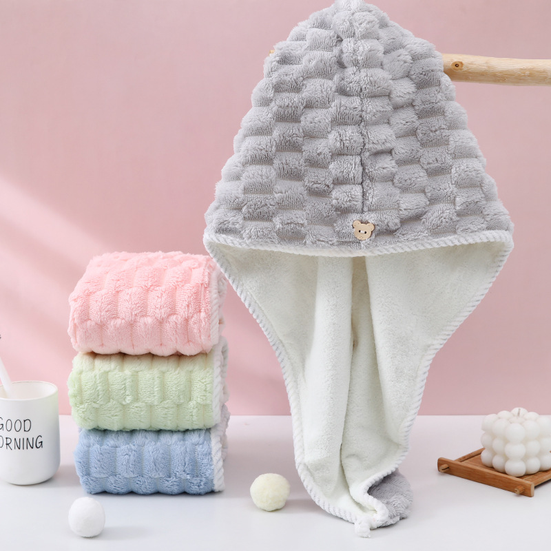 قبعة تجفيف الشعر من الصوف المر - مراجعة Home Bathroom Towels وسعره